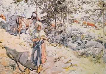 Young Girl Weaving, 1905